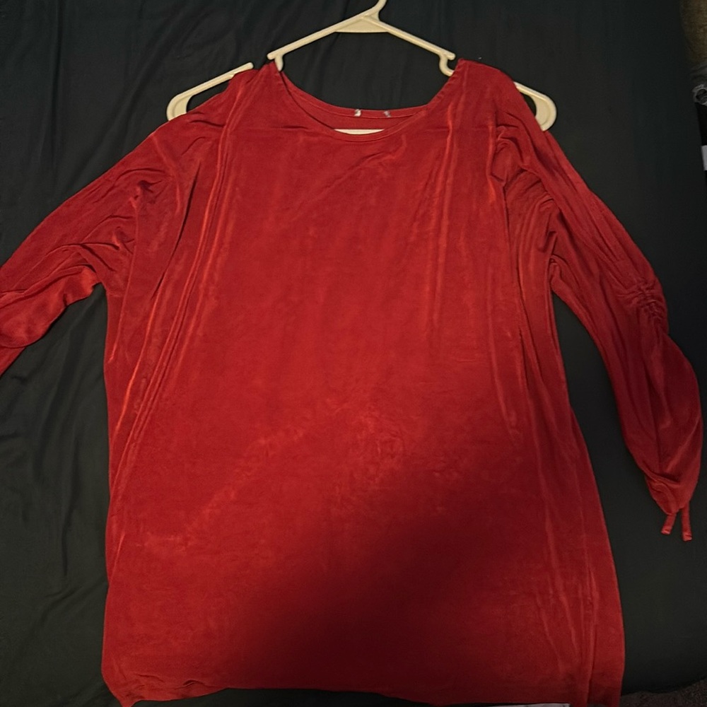 Plus Size Red Blouse